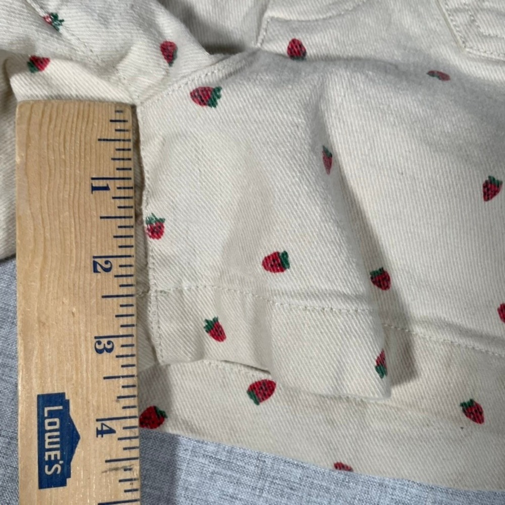 Madewell Strawberry Print High Rise Denim Shorts Womens Size 24 - Picture 10 of 13